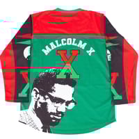 Image 2 of MALCOLM X HOCKEY JERSEY IN GREEN