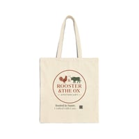 Image 2 of Rooster & Ox Apothecary Tote Bag | Canvas Market Tote, Farmhouse Logo