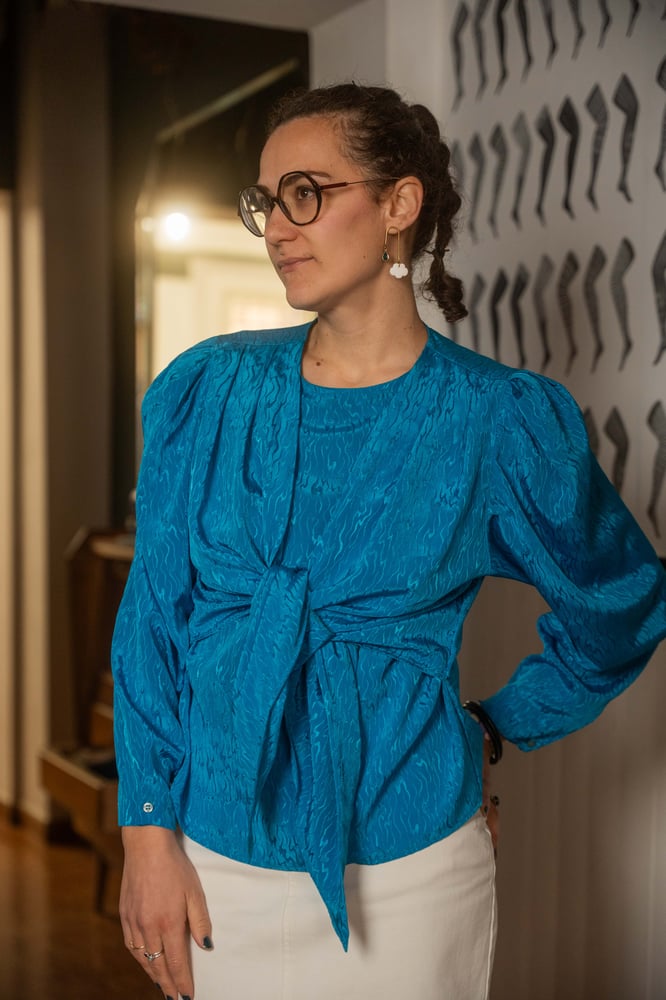 Image of Camicia blu elettrico