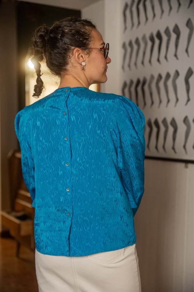 Image of Camicia blu elettrico