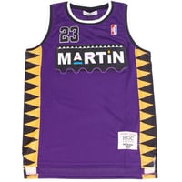 Image 1 of MARTIN PAYNE RETRO BASKETBALL JERSEY (PURPLE)