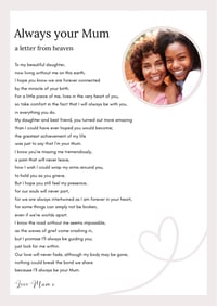Image 2 of Always your mum, a letter from heaven  