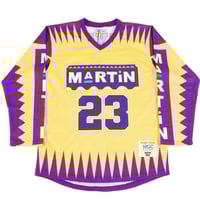 Image 1 of MARTIN HOCKEY JERSEY IN PURPLE/GOLD
