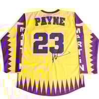 Image 2 of MARTIN HOCKEY JERSEY IN PURPLE/GOLD