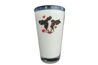 Image 1 of Smooch Cow Drinking Glass