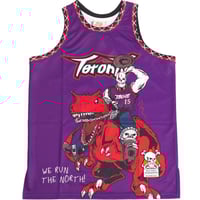 Image 1 of BRAND X WE RUN THE NORTH BASKETBALL JERSEY (PURPLE)