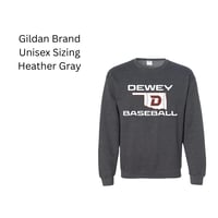 Image 4 of Dewey Baseball Team Apparel - Front Design Only