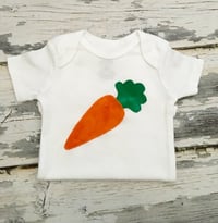 Image 2 of Carrot Baby Bodysuit Spring Baby Top Easter Vegetable Shirt