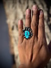 large Sleeping beauty Bear claw Ring 
