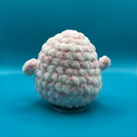 Image 4 of Fluffy Pink Duck Crochet Plush