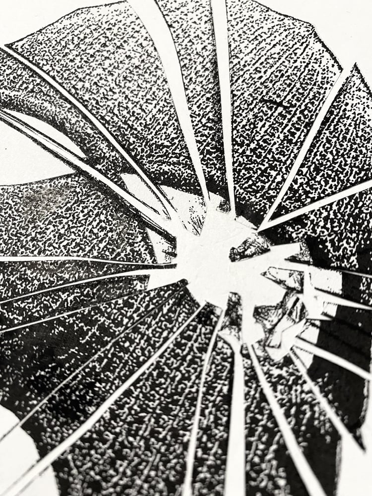 Image of 'shattered skimask' original collage