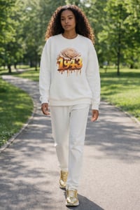 White Philo Flower  Tee, Crew Neck, Hoodie