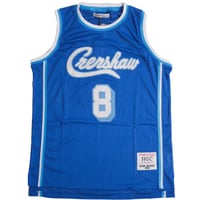Image 1 of BLUE MAMBA CRENSHAW BASKETBALL JERSEY BLUE