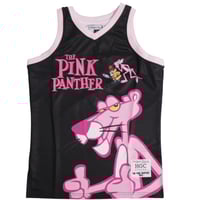 Image 1 of PINK PANTHER BASKETBALL JERSEY BLACK