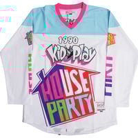 Image 1 of KID N PLAY HOUSE PARTY HOCKEY JERSEY IN WHITE