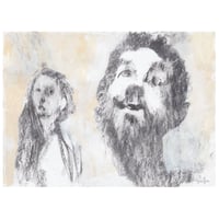 Image 1 of Recalling Above All - Charcoal and Acrylic Paint on Paper 