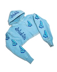 Image 1 of Vintage CHAMPION initial "d" cropped hoodie