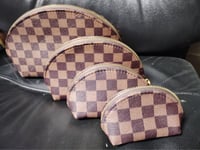 4 Piece LV Checker Set