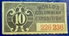 WORLD'S COLUMBIAN EXPO--ONE OF THE LEAST EXPENSIVE STAND TICKETS, S-20