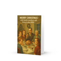 Image 3 of Family Members from 1930s - Christmas Greeting card