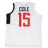 Image 2 of JCOLE INTERNATIONAL BASKETBALL JERSEY WHITE