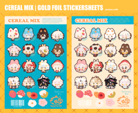 Cereal Mix | Gold-Foil Stickersheet