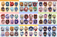 Image 1 of Genshin Impact | Charms + Stickersheets
