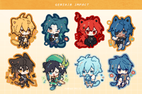 Image 2 of Genshin Impact | Charms + Stickersheets