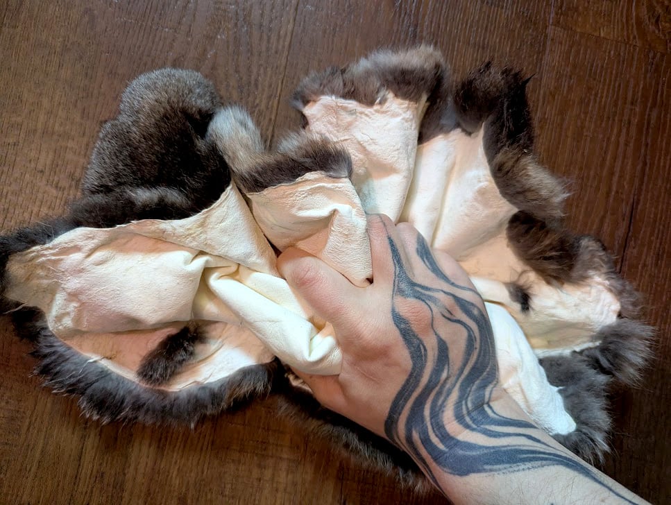 Image of Steel Satin Back Pelt