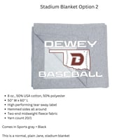 Image 2 of Dewey Baseball Stadium Blanket