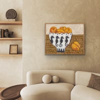 Image 3 of Apricots in Seahorse Bowl Fine Art Print