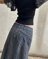 Image 1 of DENIM MIDI SKIRT