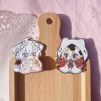 Image 1 of Sakura White + Poppy Calico Wedding Day | Enamel Pins 