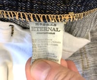 Image 9 of Eternal Japan heavily textured indigo dyed jeans, size 32