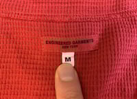 Image 3 of Engineered Garments red overdyed thermal sweater, size M (fits relaxed)