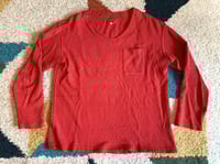 Image 1 of Engineered Garments red overdyed thermal sweater, size M (fits relaxed)