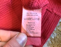 Image 7 of Engineered Garments red overdyed thermal sweater, size M (fits relaxed)