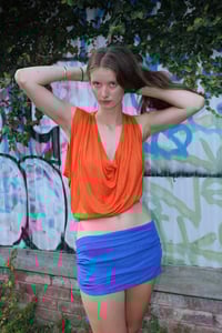 Image 2 of The Draped Singlet, orange 