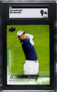 Image 1 of 2024 Upper Deck #55 Yuka Saso Graded SGC 9 🇵🇭 [2024] 