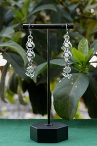 Image 2 of Encapsulated Rose Earrings