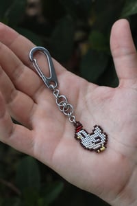 Image 3 of Stardew Valley Chicken Keychain