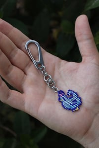 Image 3 of Stardew Valley Blue Chicken Keychain
