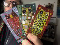 Tiny Free Verse Owls / 3-Piece Micro Art Set & Zine Series, Vol. 2 / #33 of 65