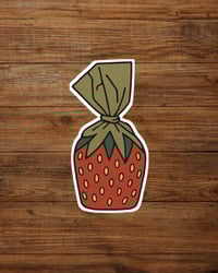 Image 1 of Die-cut sticker strawberry 