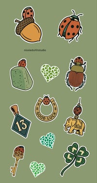 Image 2 of Lucky Charms sticker sheet 