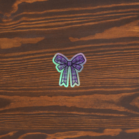 Image 3 of Holographic charm  sticker bow