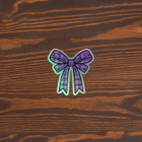 Image 2 of Holographic charm  sticker bow