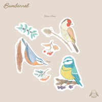 Image 4 of The Bird Watching Journal Stickers: Blue Tits, Robins, and Nuthatches for your Planner