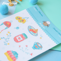 Image 1 of The Hand-drawn stickers for Hygge Journaling and Planners