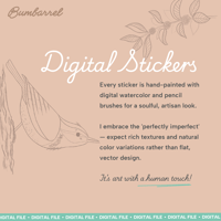 Image 2 of Digital: Bird Watching Journal Stickers, Birds cafeteria illustrations.